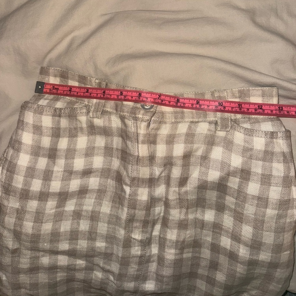 Vintage Linen Plaid skirt - Picture 7 of 7
